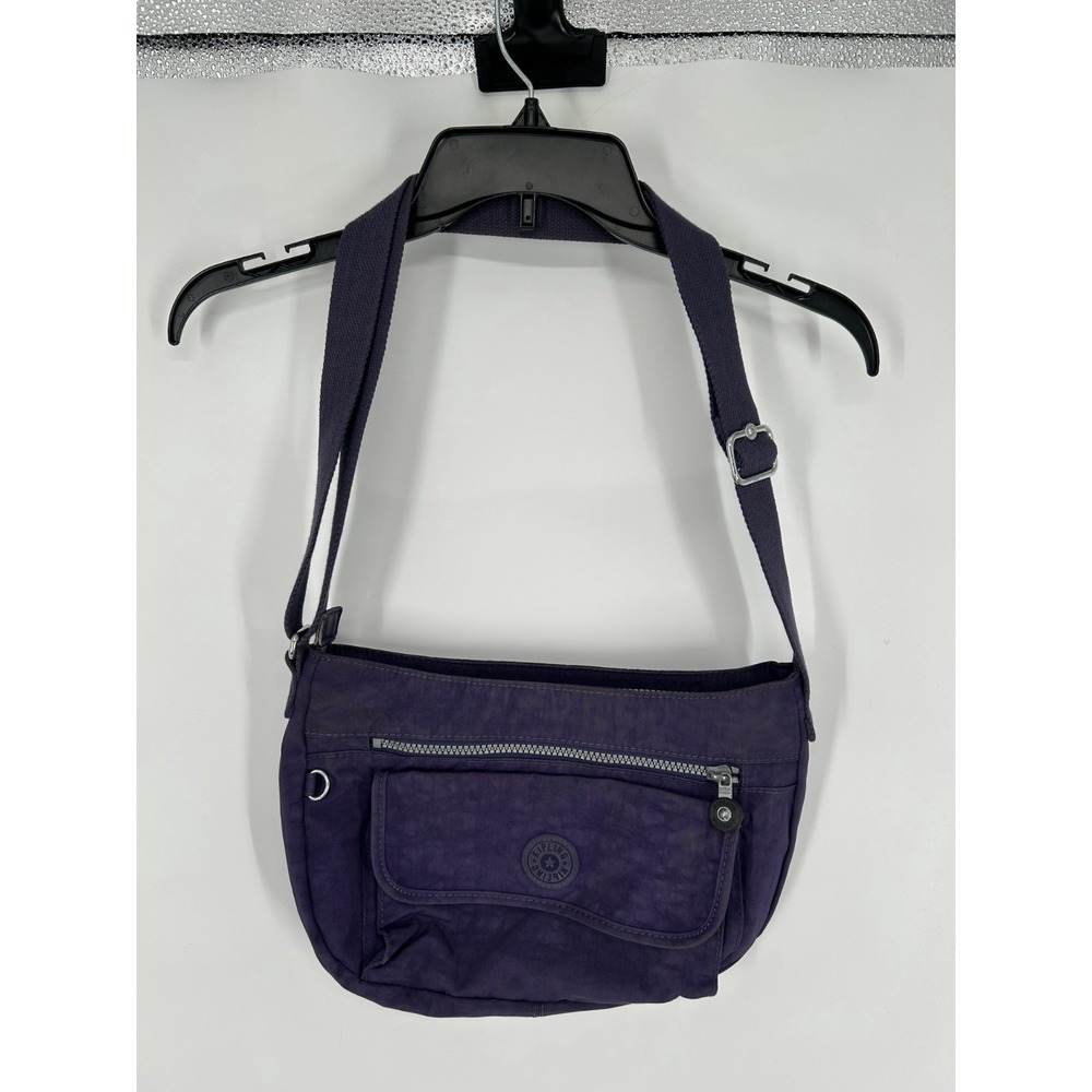 Kipling Syro Crossbody Bag Purple Adjustable Straps Shoulder Messenger Handbag
